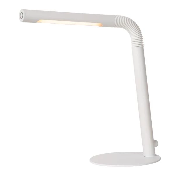 Lucide GILLY - Oplaadbare Bureaulamp - Accu/Batterij - LED Dimb. - 1x3W 2700K - Wit - detail 1
